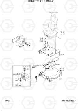 4076A CAB INTERIOR 1(#1340-) R290LC-3, Hyundai
