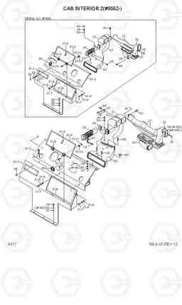 4077 CAB INTERIOR 2(#0552-) R290LC-3, Hyundai