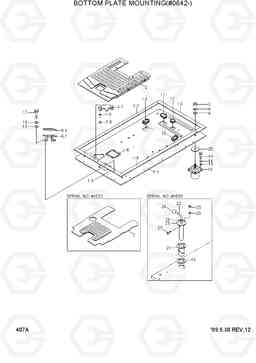 407A BOTTOM PLATE MOUNTING(#0642-) R290LC-3, Hyundai