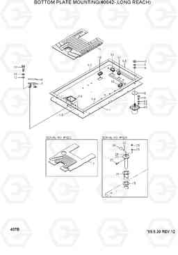 407B BOTTOM PLATE MOUNTING(#0642-,LONG REACH) R290LC-3, Hyundai