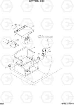 4091 BATTERY BOX R290LC-3, Hyundai