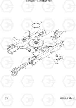 5010 LOWER FRAME(R290LC-3) R290LC-3, Hyundai