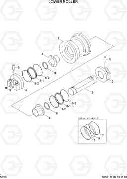 5030 LOWER ROLLER R290LC-3, Hyundai