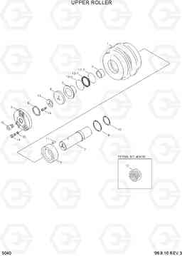 5040 UPPER ROLLER R290LC-3, Hyundai