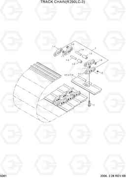 5061 TRACK CHAIN(R290LC-3) R290LC-3, Hyundai