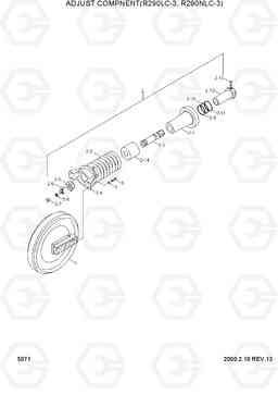 5071 ADJUST COMPONENT(R290LC-3,R290NLC-3) R290LC-3, Hyundai