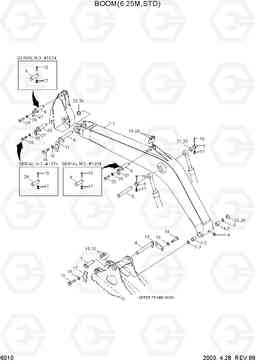 6010 BOOM(6.25M, STD) R290LC-3, Hyundai