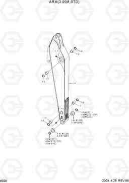 6020 ARM(3.05M, STD) R290LC-3, Hyundai