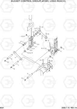 6031 BUCKET CONTROL GROUP(-#1085, LONG REACH) R290LC-3, Hyundai