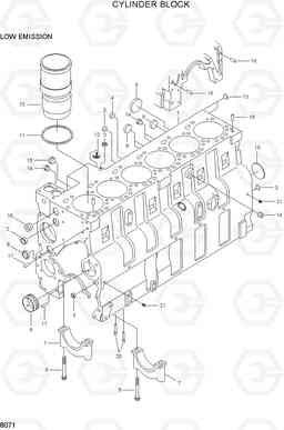 8071 CYLINDER BLOCK R290LC-3, Hyundai