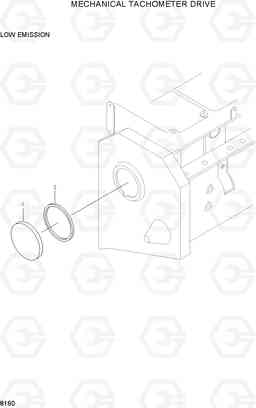 8160 MECHANICAL TACHOMETER DRIVE R290LC-3, Hyundai