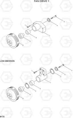 8170 FAN DRIVE 1 R290LC-3, Hyundai