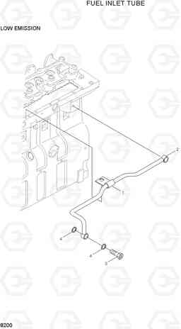 8200 FUEL INLET TUBE R290LC-3, Hyundai