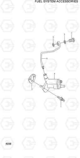 8230 FUEL SYSTEM ACCESSORIES R290LC-3, Hyundai