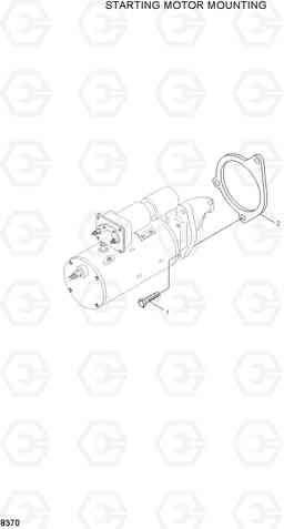 8370 STARTING MOTOR MOUNTING R290LC-3, Hyundai