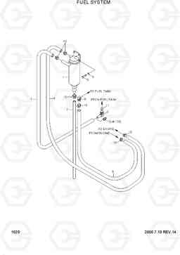 1020 FUEL SYSTEM R290LC-3H, Hyundai