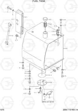 1070 FUEL TANK R290LC-3H, Hyundai