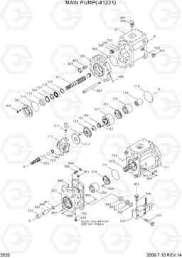 2020 MAIN PUMP(-#1221) R290LC-3H, Hyundai