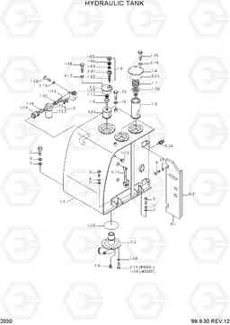 2030 HYDRAULIC TANK R290LC-3H, Hyundai