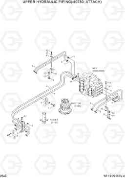 2042 UPPER HYDRAULIC PIPING(-#0780, ATTACH) R290LC-3H, Hyundai