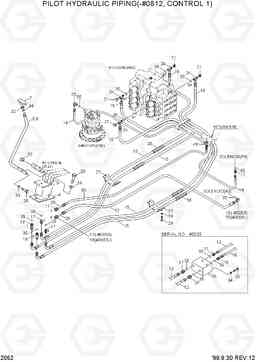 2052 PILOT HYD PIPING(-#0812, CONTROL 1) R290LC-3H, Hyundai