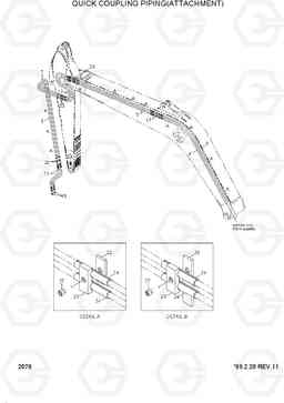 2078 QUICK COUPLING PIPING(ATTACHMENT) R290LC-3H, Hyundai