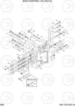 2090 MAIN CONTROL VALVE(1/3) R290LC-3H, Hyundai