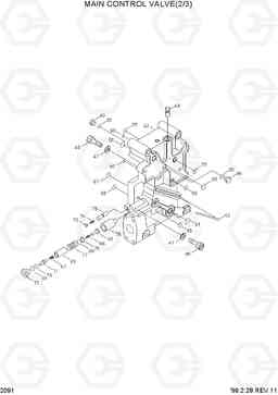 2091 MAIN CONTROL VALVE(2/3) R290LC-3H, Hyundai