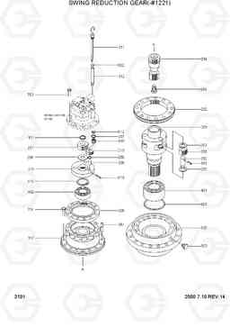 2101 SWING REDUCTION GEAR(-#1221) R290LC-3H, Hyundai