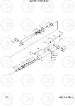 2170 BUCKET CYLINDER R290LC-3H, Hyundai