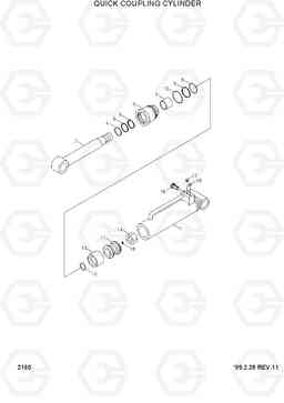 2180 QUICK COUPLING CYLINDER R290LC-3H, Hyundai