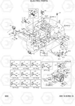 3020 ELECTRIC PARTS R290LC-3H, Hyundai