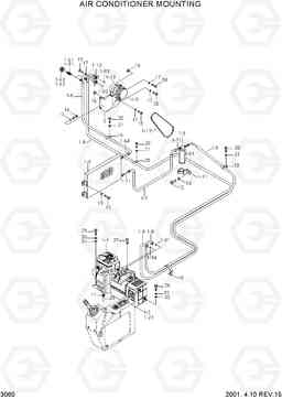 3060 AIR CONDITIONER MOUNTING R290LC-3H, Hyundai