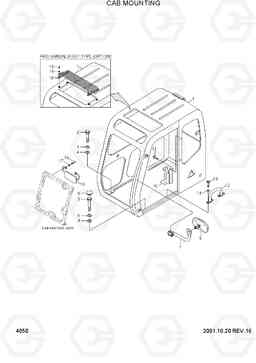 4050 CAB MOUNTING R290LC-3H, Hyundai