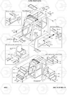 4052 CAB ASSY(2/3) R290LC-3H, Hyundai