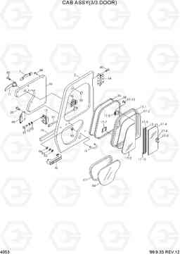 4053 CAB ASSY(3/3, DOOR) R290LC-3H, Hyundai