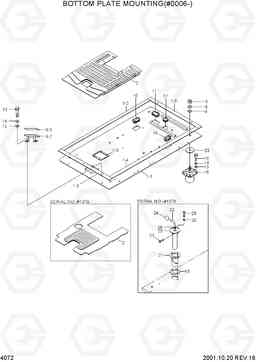 4072 BOTTOM PLATE MOUNTING(#0006-) R290LC-3H, Hyundai