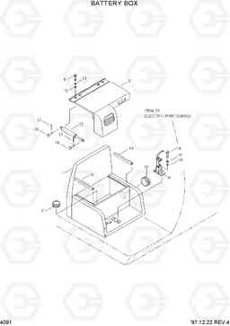 4091 BATTERY BOX R290LC-3H, Hyundai