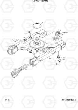 5010 LOWER FRAME R290LC-3H, Hyundai