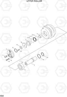 5040 UPPER ROLLER R290LC-3H, Hyundai