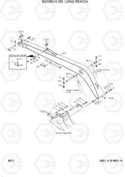 6011 BOOM(10.2M, LONG REACH) R290LC-3H, Hyundai