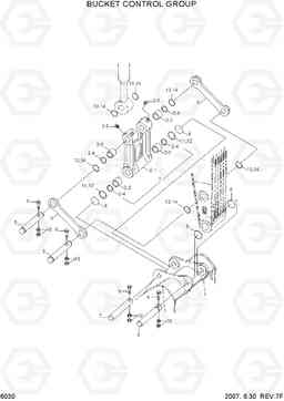 6030 BUCKET CONTROL GROUP R290LC-3H, Hyundai