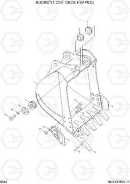 6043 BUCKET(1.38㎥ PCSA HEAPED) R290LC-3H, Hyundai