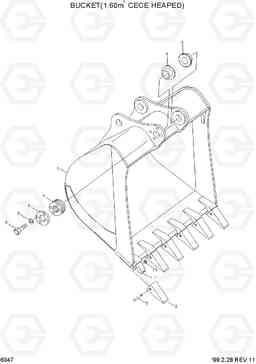 6047 BUCKET(1.85㎥ PCSA HEAPED) R290LC-3H, Hyundai