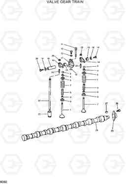 8060 VALVE GEAR TRAIN R290LC-3H, Hyundai