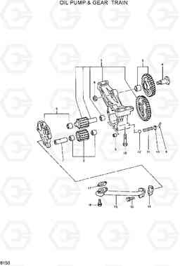 8150 OIL PUMP & GEAR TRAIN R290LC-3H, Hyundai