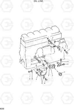 8230 OIL LINE R290LC-3H, Hyundai