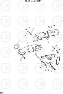 8240 INLET MANIFOLD R290LC-3H, Hyundai