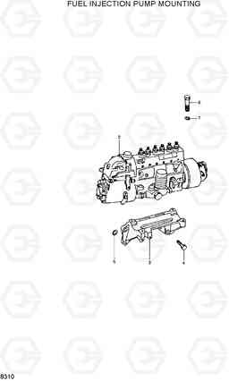 8310 FUEL INJECTION PUMP MOUNTING R290LC-3H, Hyundai