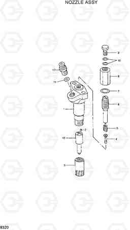 8330 NOZZLE ASSY R290LC-3H, Hyundai